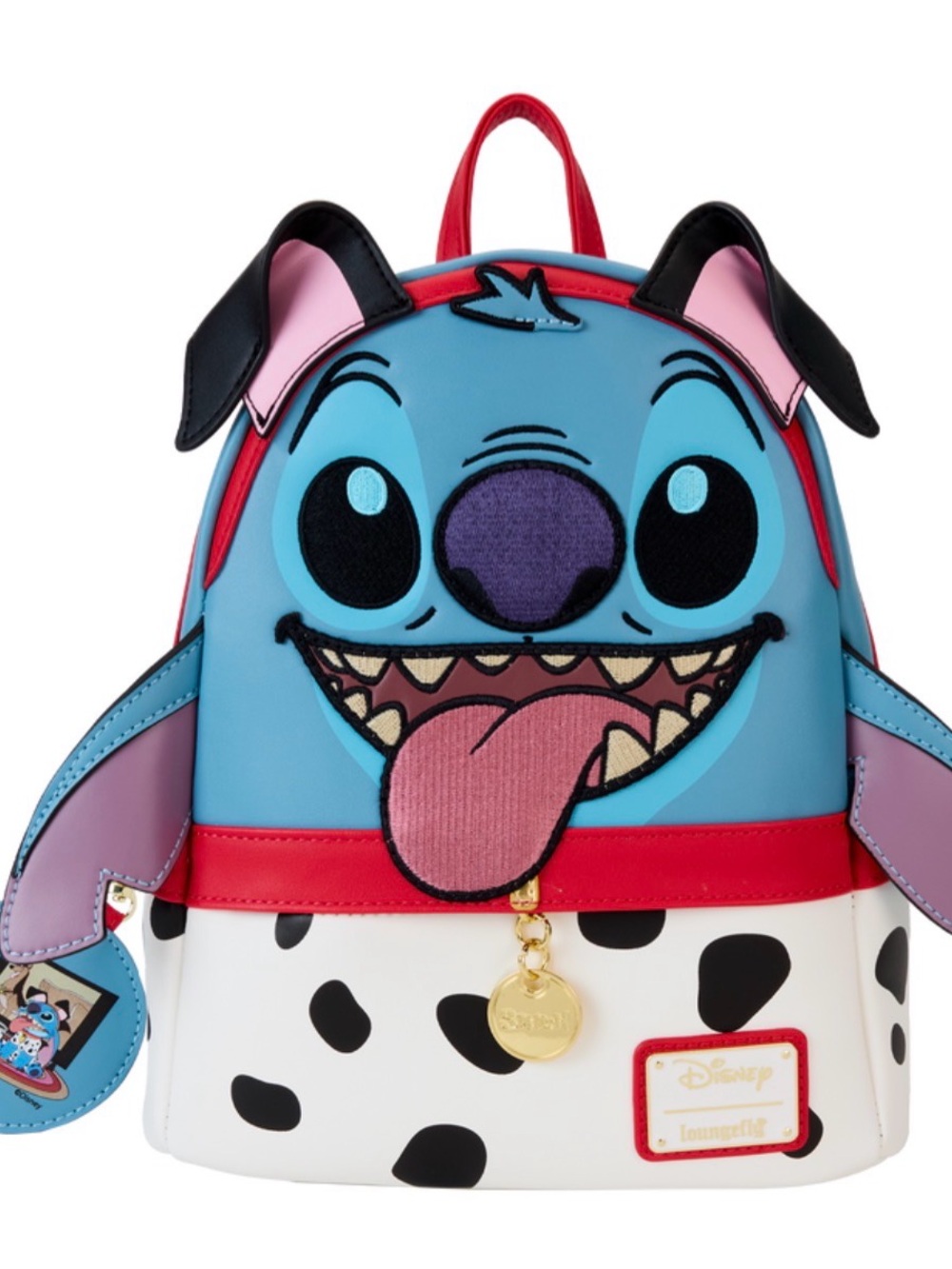 Loungefly-Disney Stitch In 101 Dalmatians Costume Exclusive Mini Backpack